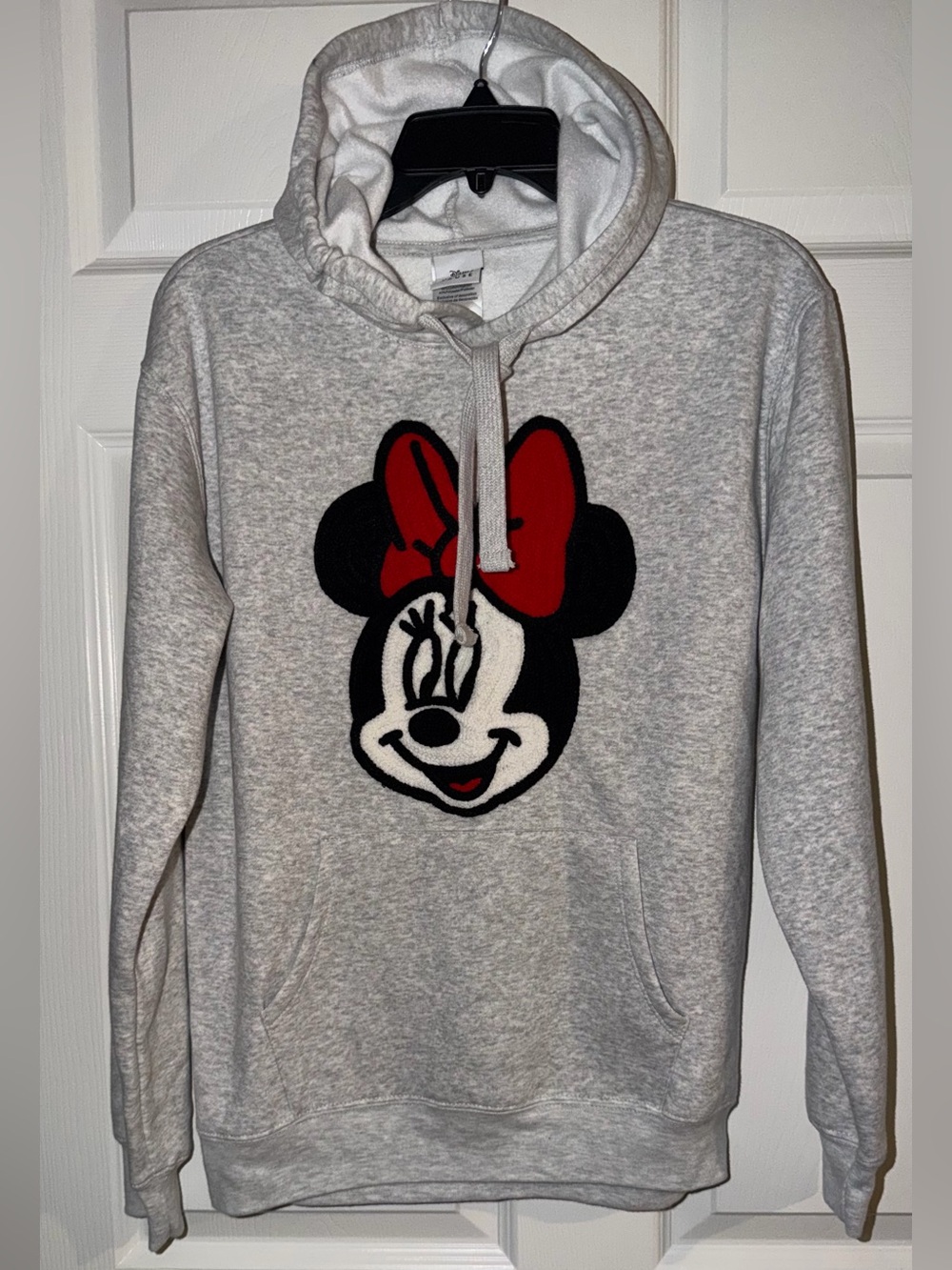 Disney Minnie Mouse Hoodie BNWT Gray Pullover Cozy Gift Womens Small